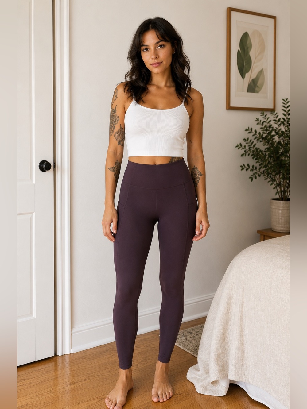 fabletics purple leggings